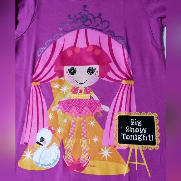 🔥SALE🔥 Lalaloopsy Tippy Tumbelina Girl's T-shirt Tee NWT Sizes 5, 6 - Picture 2 of 5
